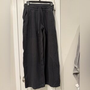 Lulu Lemon Black Wide-Leg Sweat Pants